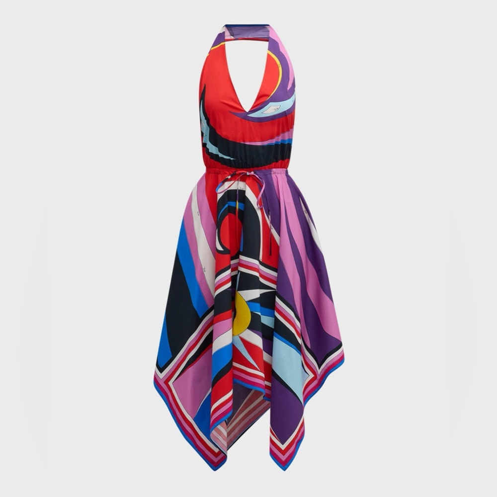 NWT Pucci Cigni Halterneck Dress